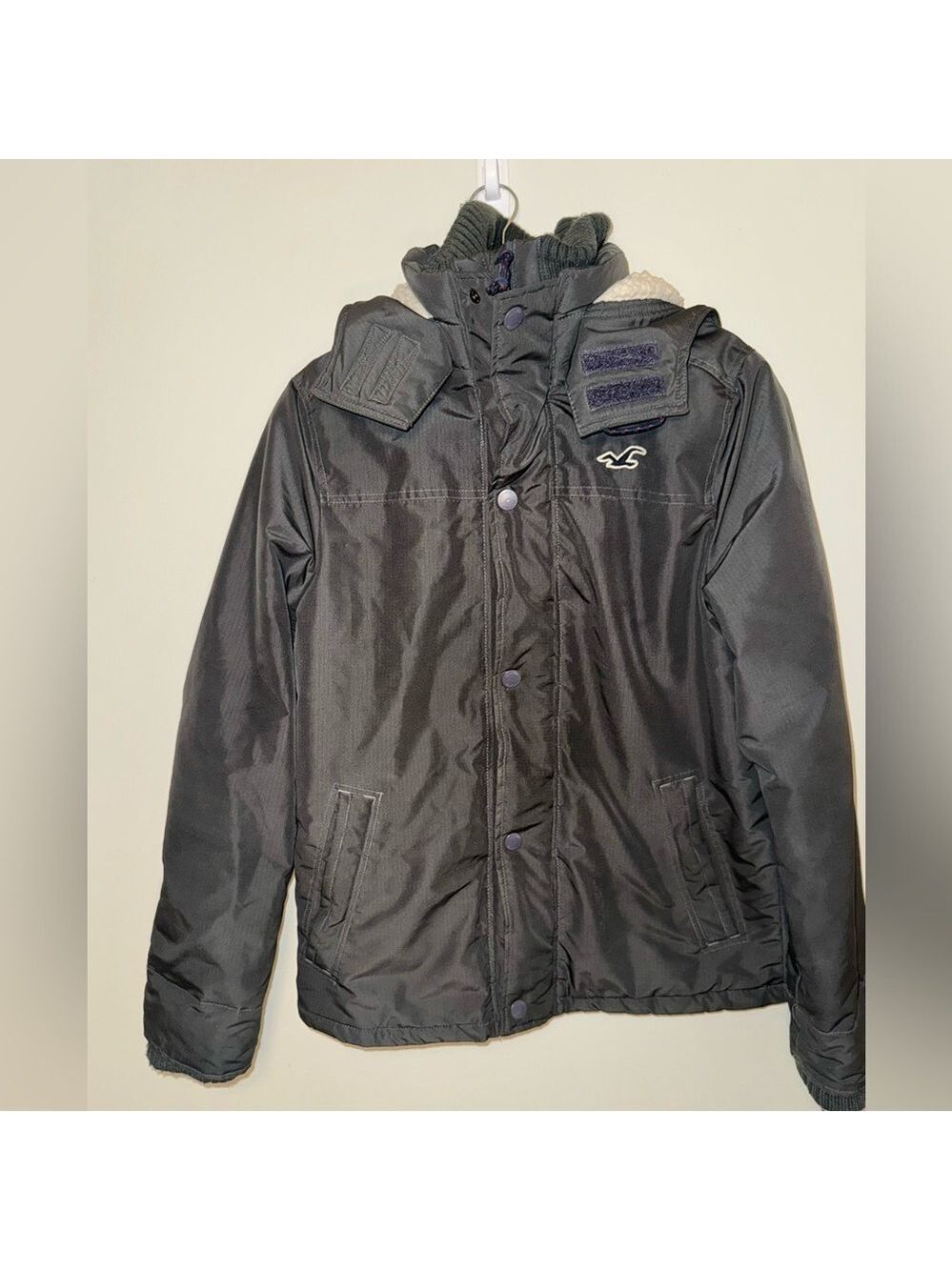 Hollister Men's Sherpa Lined All Weather Jacket